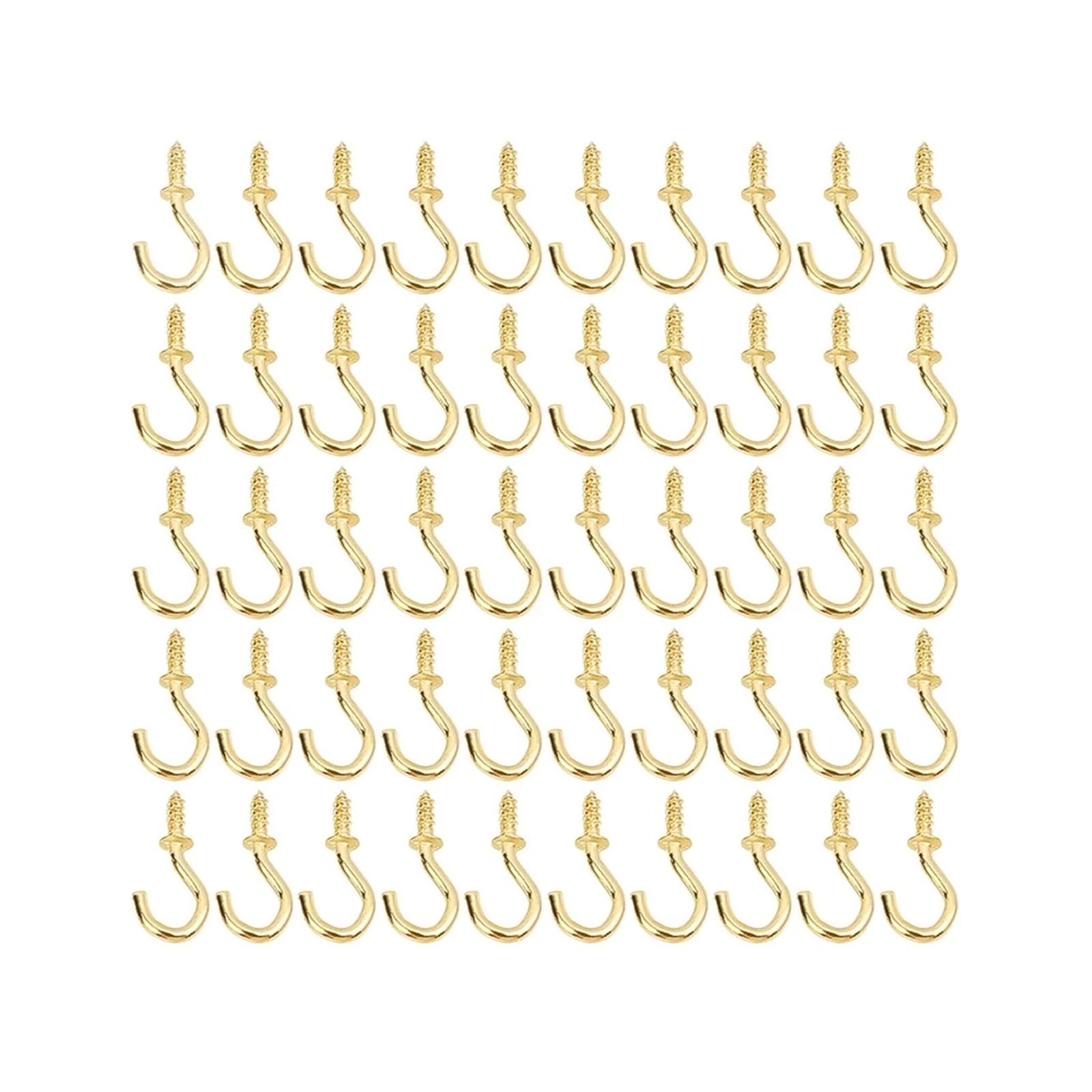 FJQFHH Gutter Hooks Shape, Outdoor Light Hook Iron SelfTapping Screw Hooks String Plant(Color1,500pc)