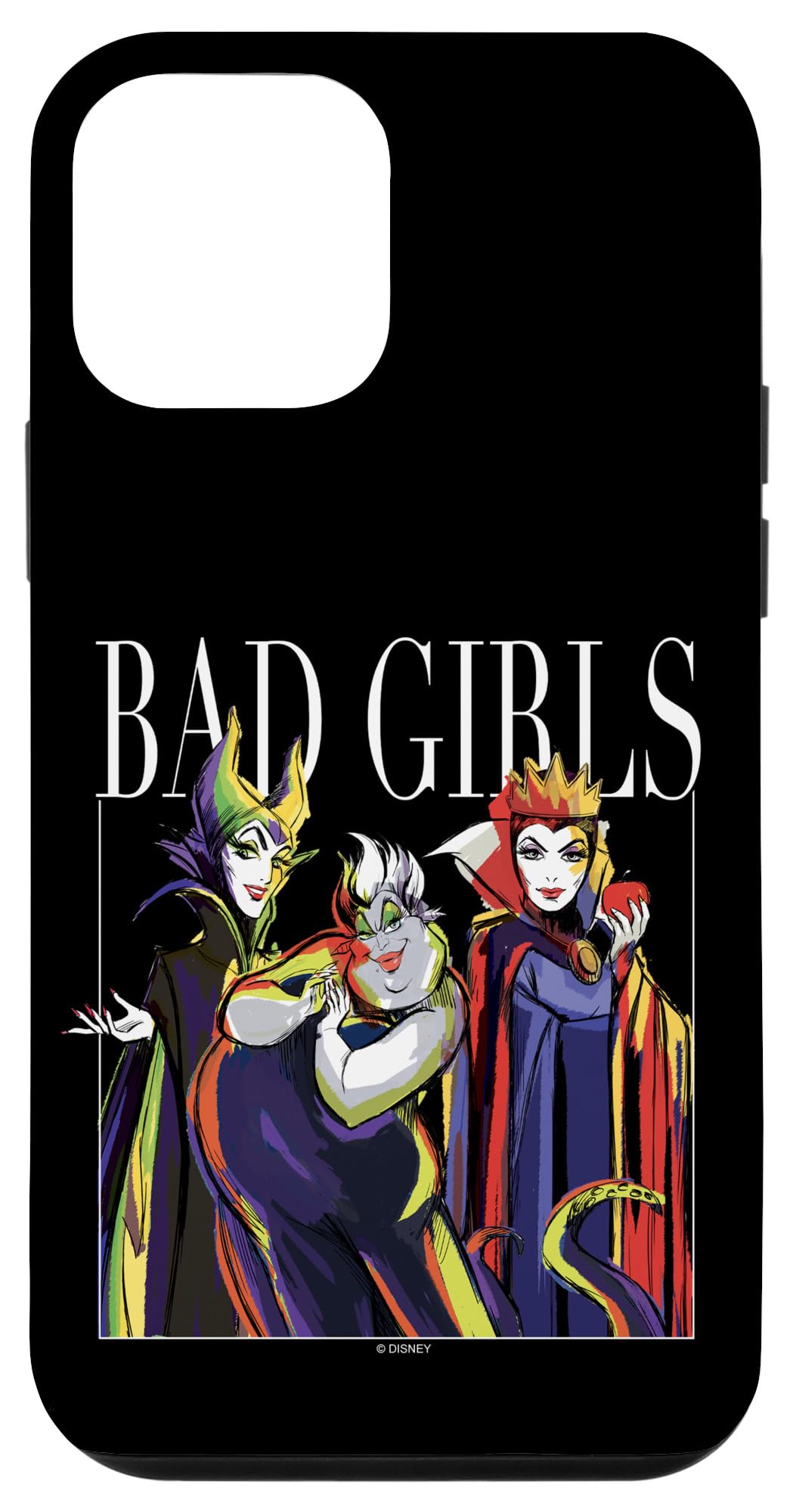 Coque iPhone 12 mini Disney Villains Maleficent Ursula en silicone rigide - 4