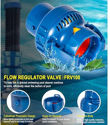 Miniatura 4 de Válvula reguladora de flujo FRV100 compatible con limpiadores automáticos de piscinas Zodiac MX6/MX6 Elite/MX6 Elite/MX6 Elite/AX10