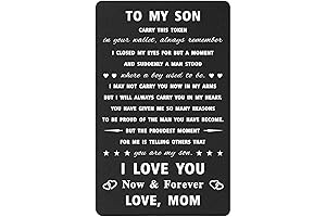 TGCNQ Son's Graduation Gift Wallet Card: A Heartfelt Keepsake from Mom