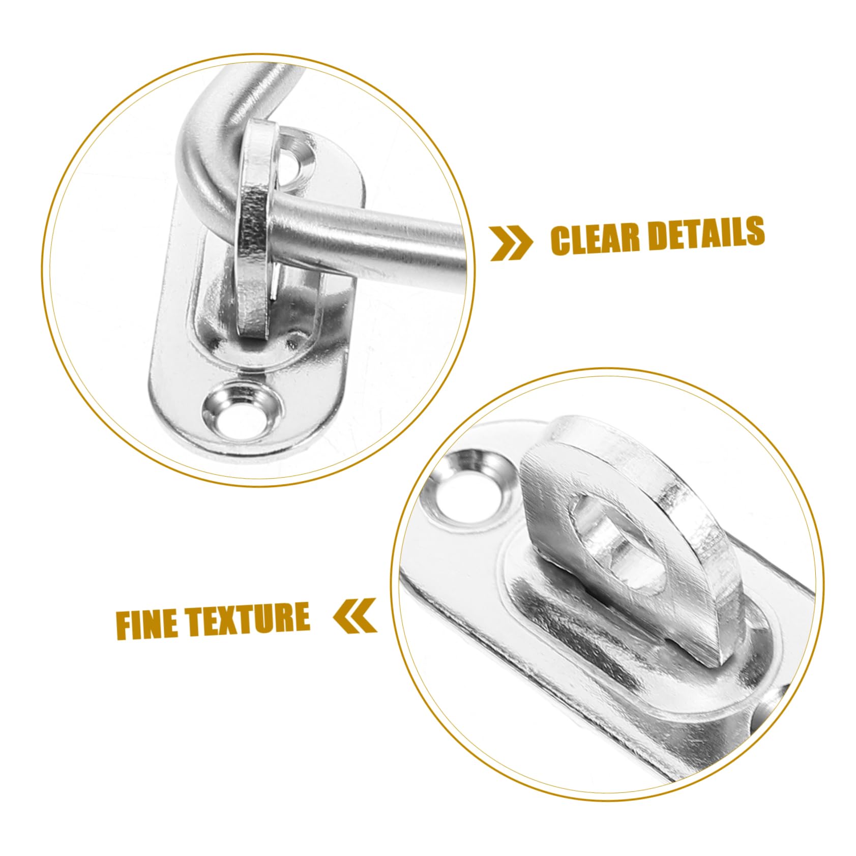 Levemolo Window Lock Hook Door Latches Hardware Hook Lock Latch for Door Hook and Eye Latch Door Hook Latch Stainless Hook Lock Hasp Latch Stainless Steel Door Lock Catch Door Latch Hook