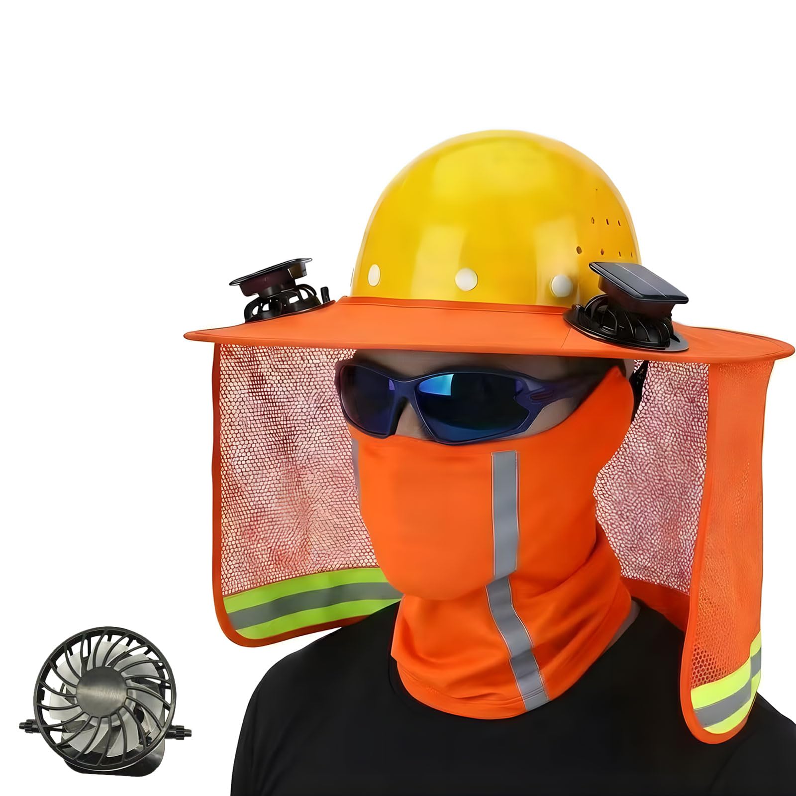 FROMCEO Air Circulation Gear for Outdoor Activities with Reflective Features Reflective Construction Hat