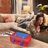 Vista 8 de KENOBEE Funda de transporte para Nintendo Switch OLED modelo 2021 Nintendo Switch bolsa de almacenamiento de viaje rígida portátil de gran