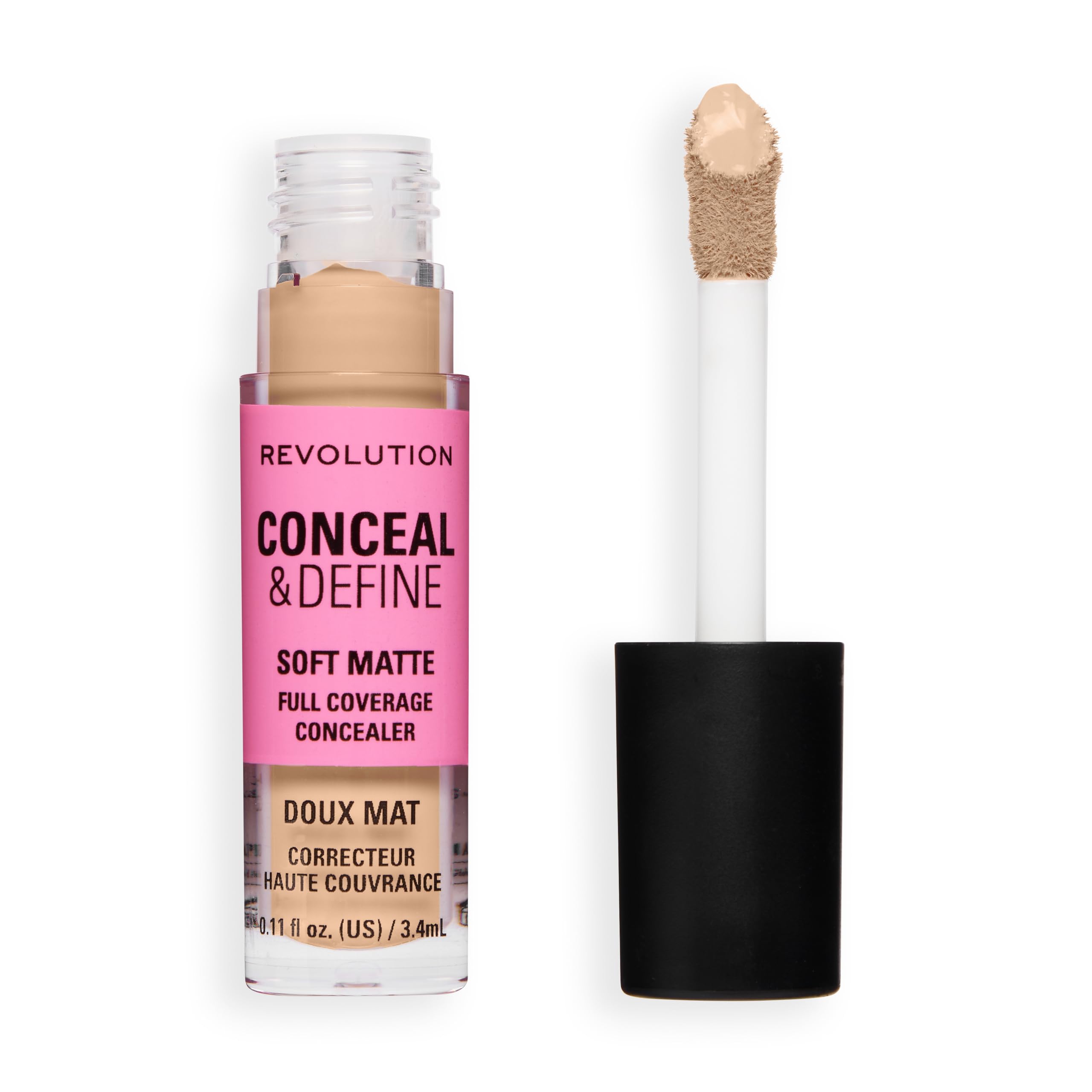 Revolution Conceal & Define Full Coverage Concealer, C3N Fair or Light