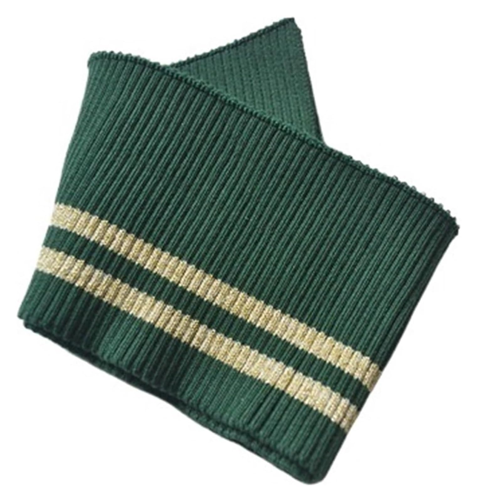 Knit Cuff, Rib Knit Cuffs Multicolor 8.5cm Cotton Thread for Jacket Dress Collar Hem(Green)