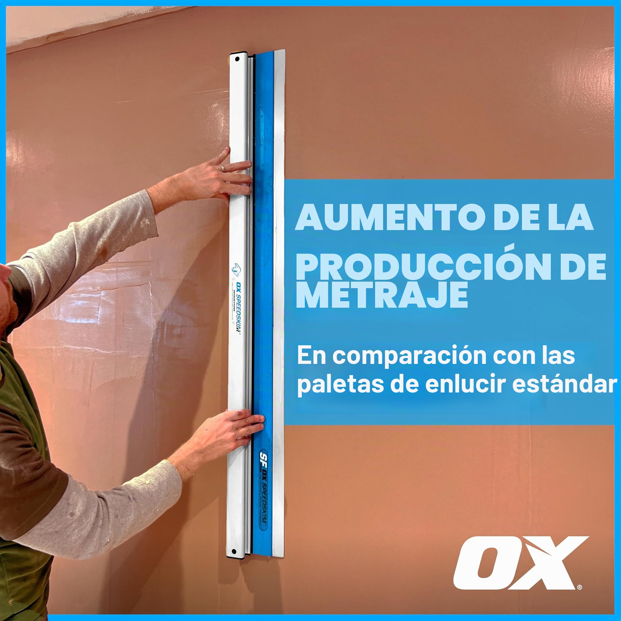 OX Speedskim Stainless Flex Finishing Rule - SF 600mm
