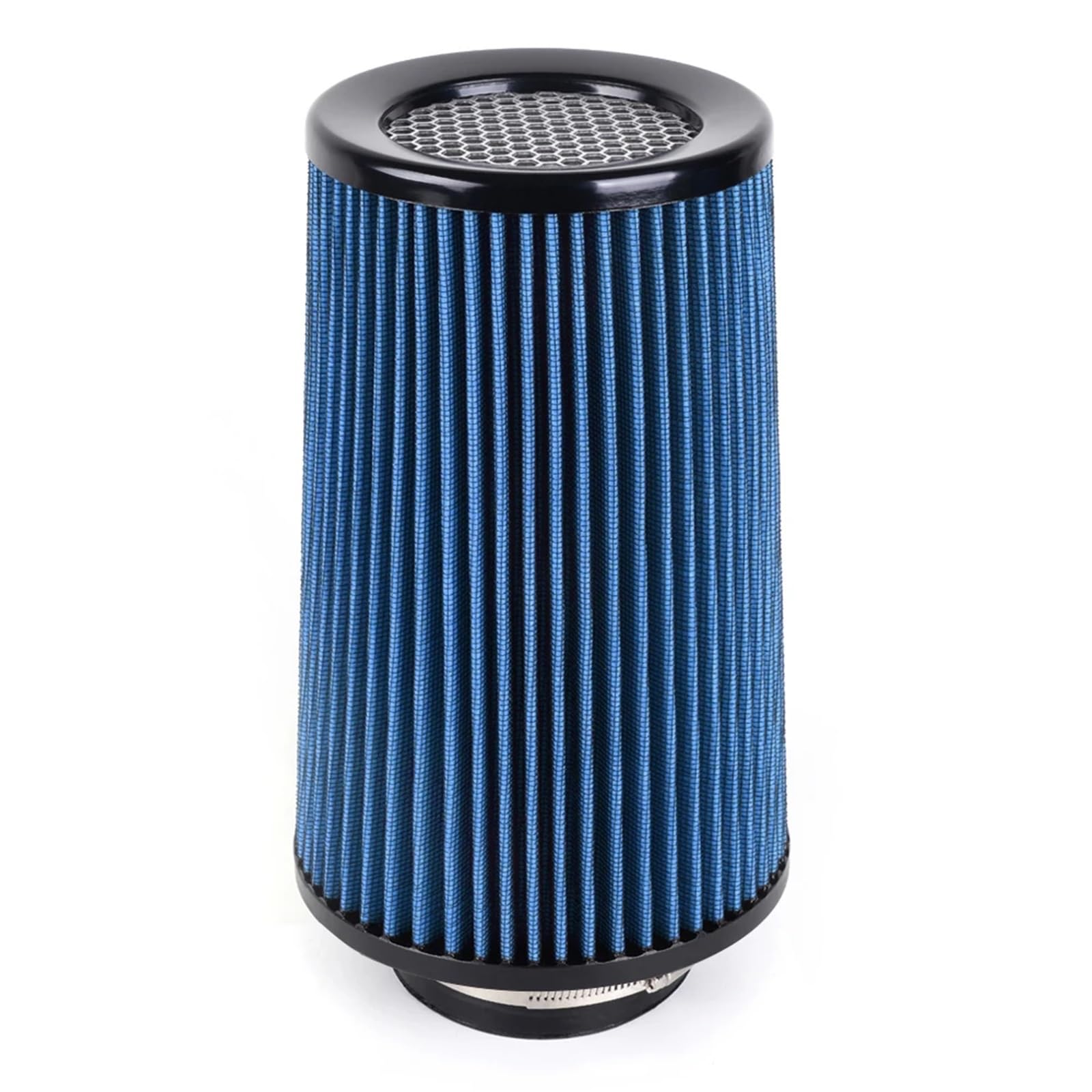 Wysokowydajny stożkowy filtr wlotu zimnego powietrza - zmywalny filtr powietrza zapewniający większą wydajność silnika, 1 szt.(Blue)