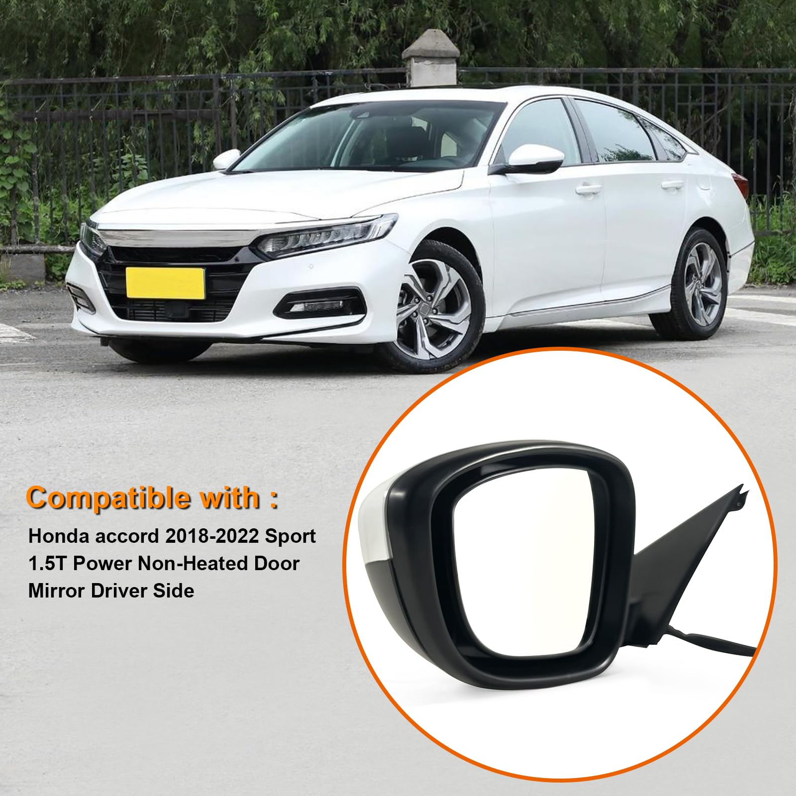 Amazon.com: Lqito Left Driver Side Door Mirror For Honda Accord LX