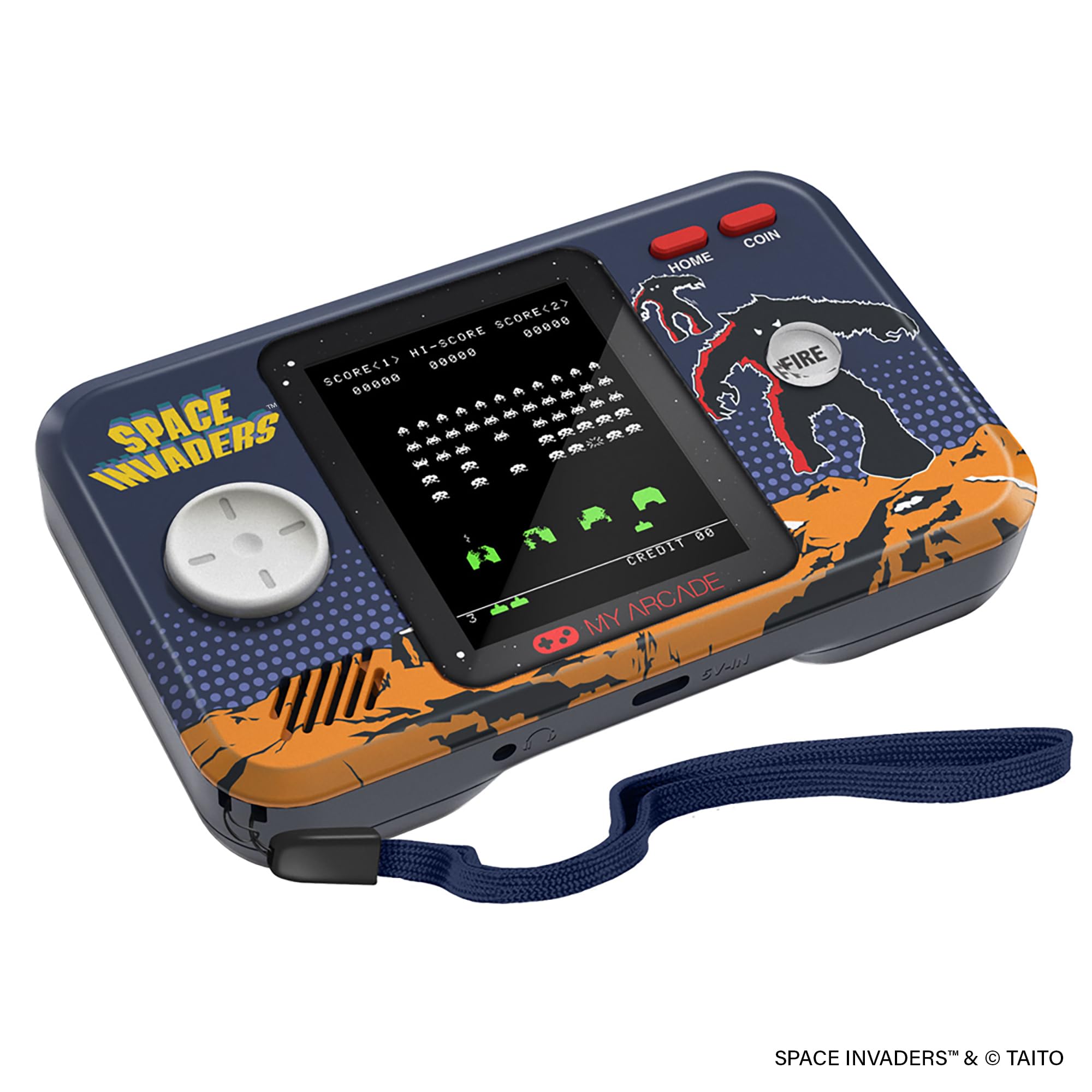 MY ARCADE DGUNL-7150 Space Invaders Pocket Player Pro Système de Jeu Portable avec étui de Transport