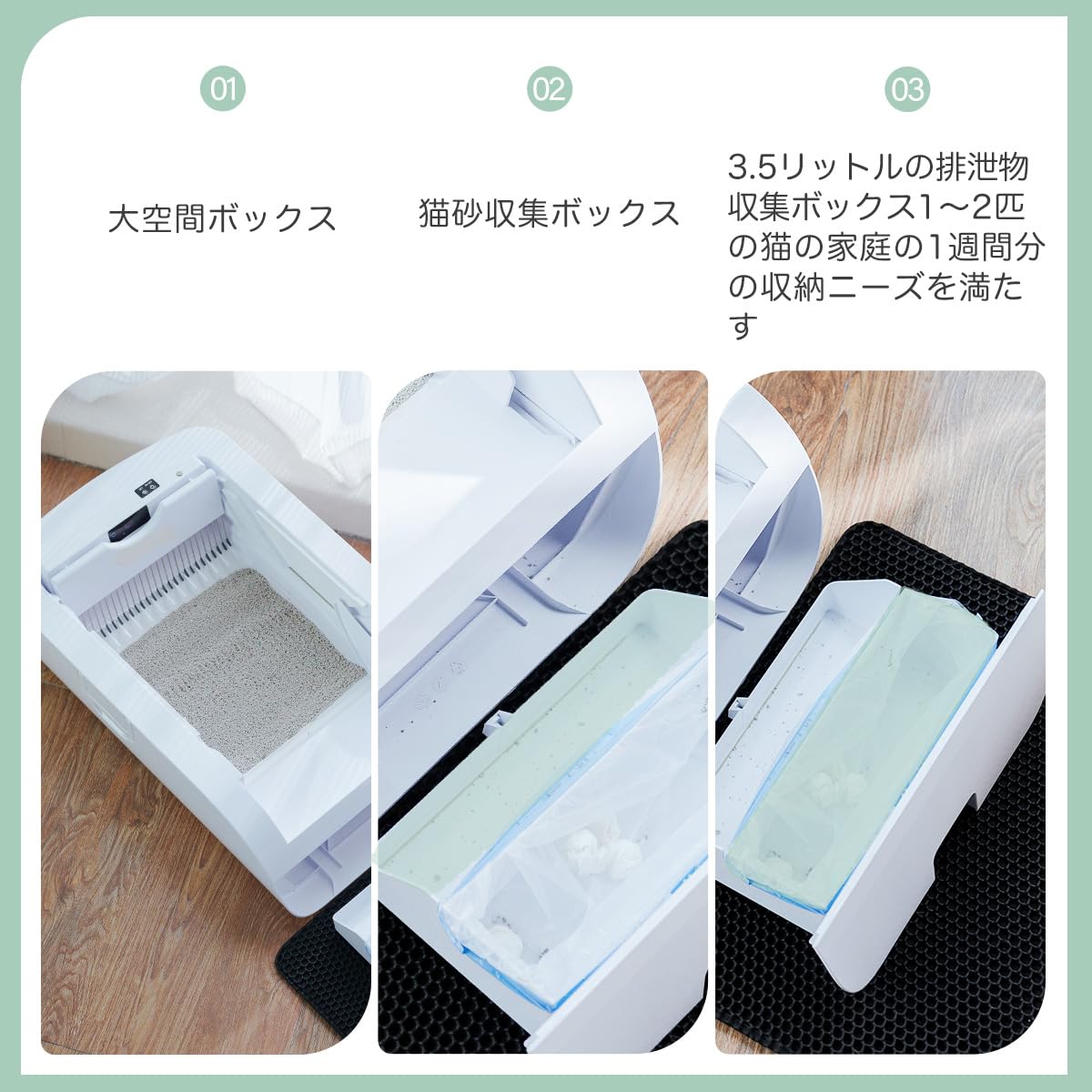 Amazon | Gulcircle トイレ 自動 猫トイレ 大型: 自動清掃 バッテリー