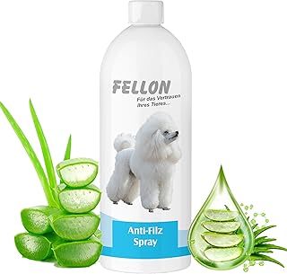 Fellon Anti-felt for dogs, dematting spray, 1 litre, 100% natural and pH neutral, grooming for silky shine and easy combing, for all coat types and puppies, dermatologically tested product image