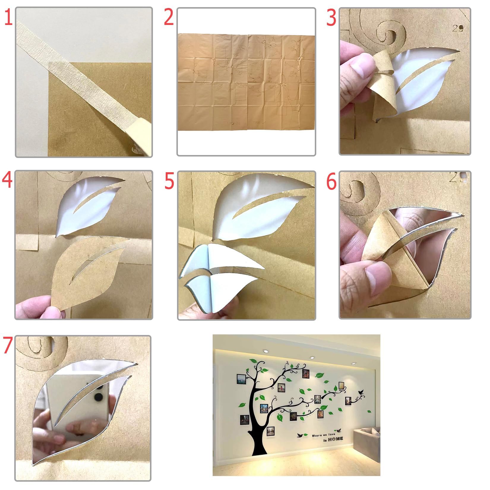 Purekay Large 3D Tree Sticker Wall Stickers - Image 4