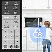 Vista 3 de SMETA Horno de microondas compacto de 700 vatios, 0.7 pies cúbicos, hornos de microondas de encimera, 10 niveles de potencia con plato giratorio