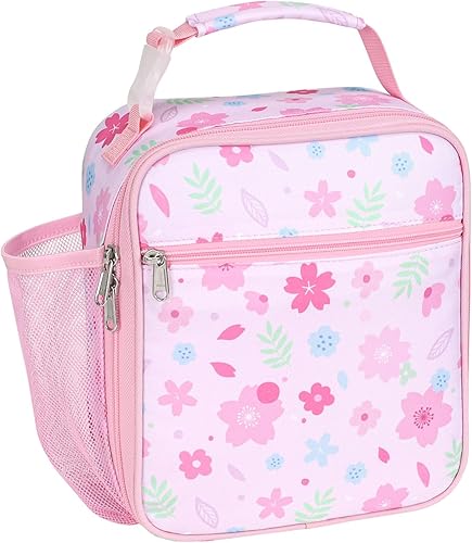 Miniatura 14 de Lonchera para niños y niñas, lonchera aislada reutilizable con soporte para botella de agua, bolsa de almuerzo para la escuela, guardería, color Un