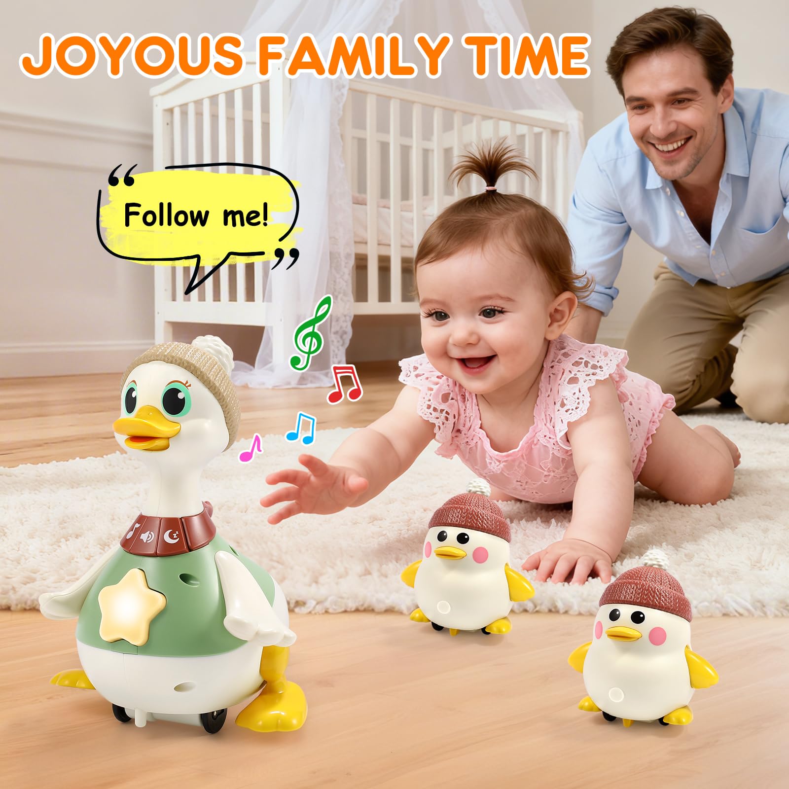 LUDILO Babyspielzeug 6–12 Monate: Ein Muss für Krabbelente für 5, 6, 7, 8, 9, 10, 12, 18 Monate, Babyspielzeug 0–6, 12–18 Monate, Babyspielzeug für Babys