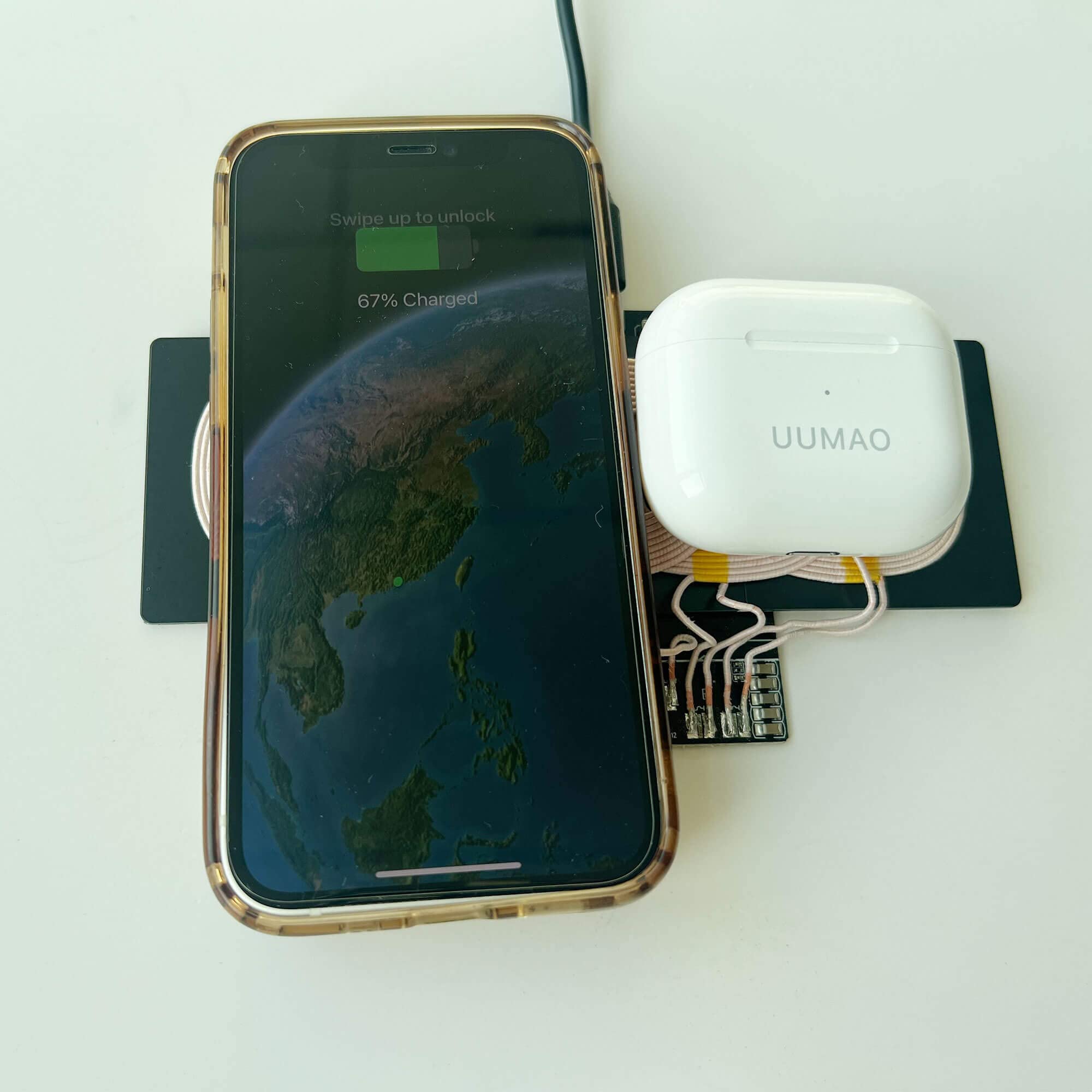 UUMAO Standard Wireless Charger Transmitter Module, 5 Coils, Dual 10W, Multi-Level Protection, Type-C Interface - Image 2