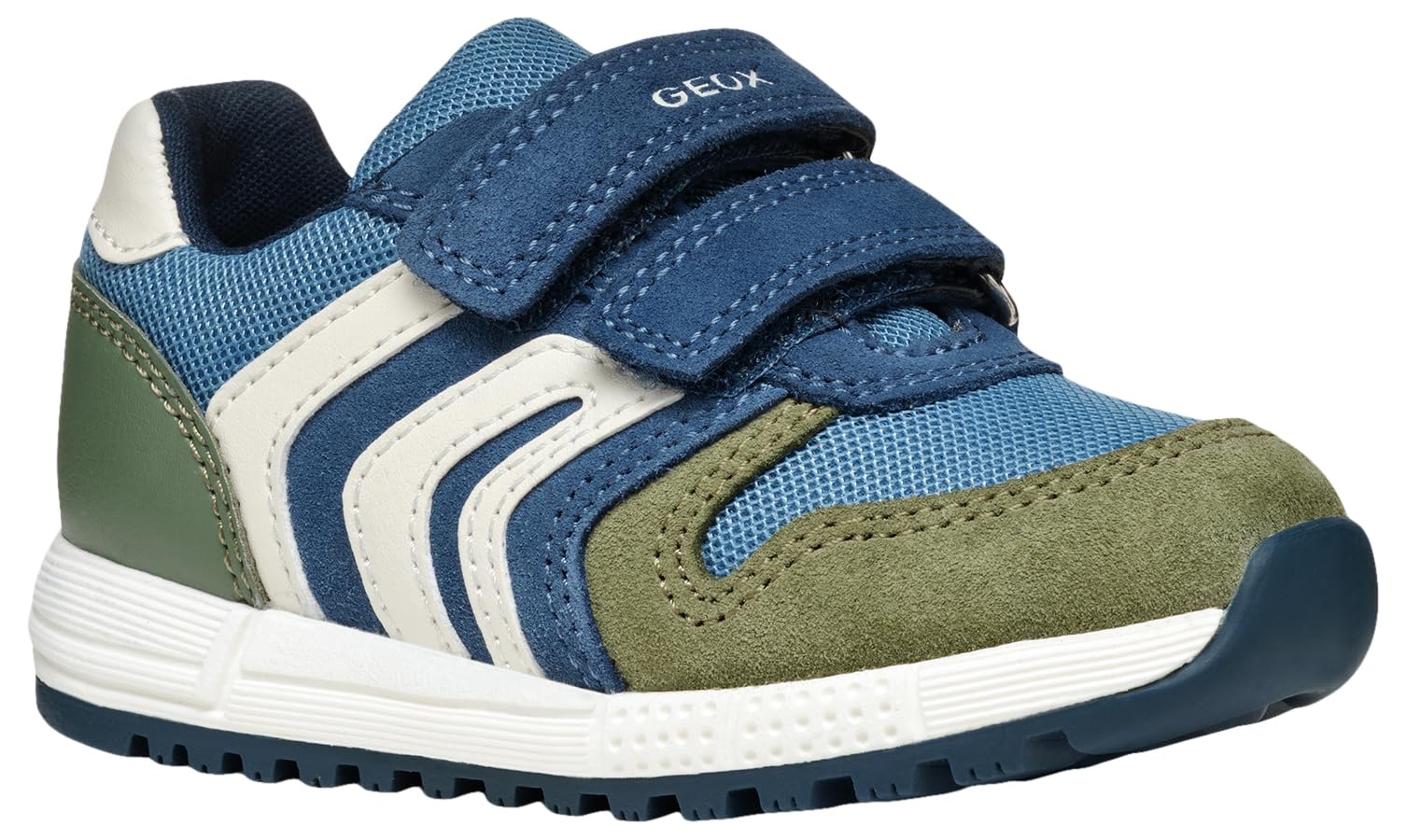 Geox B ALBEN BOY A, Baby - Jungen Sneaker, Sage/Avio,