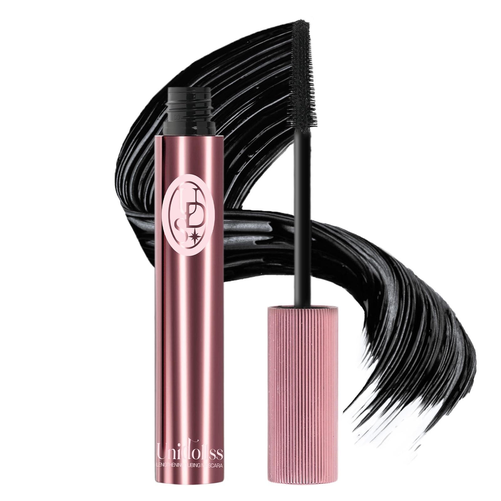 Unidollss Tubing Mascara Volume and Length Black Upgrade Lengthening Long Lasting, New Brush, No Smudging, No Clumping, Voluminous Tubing Mascara, Gluten-free Safe for Sensitive Eyes(Black Upgrade)