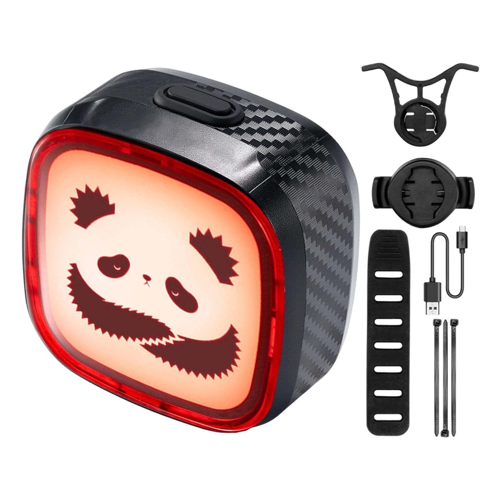 Luces para ciclismo nocturno con sensor inteligente y carga Tipo C regulable 8