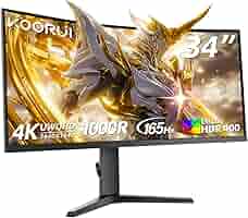 k*e様 KOORUI 湾曲ゲーミング モニター 34インチ Amazon.co.jp: KOORUI 湾曲チゲーミング モニター 34イン WQHD