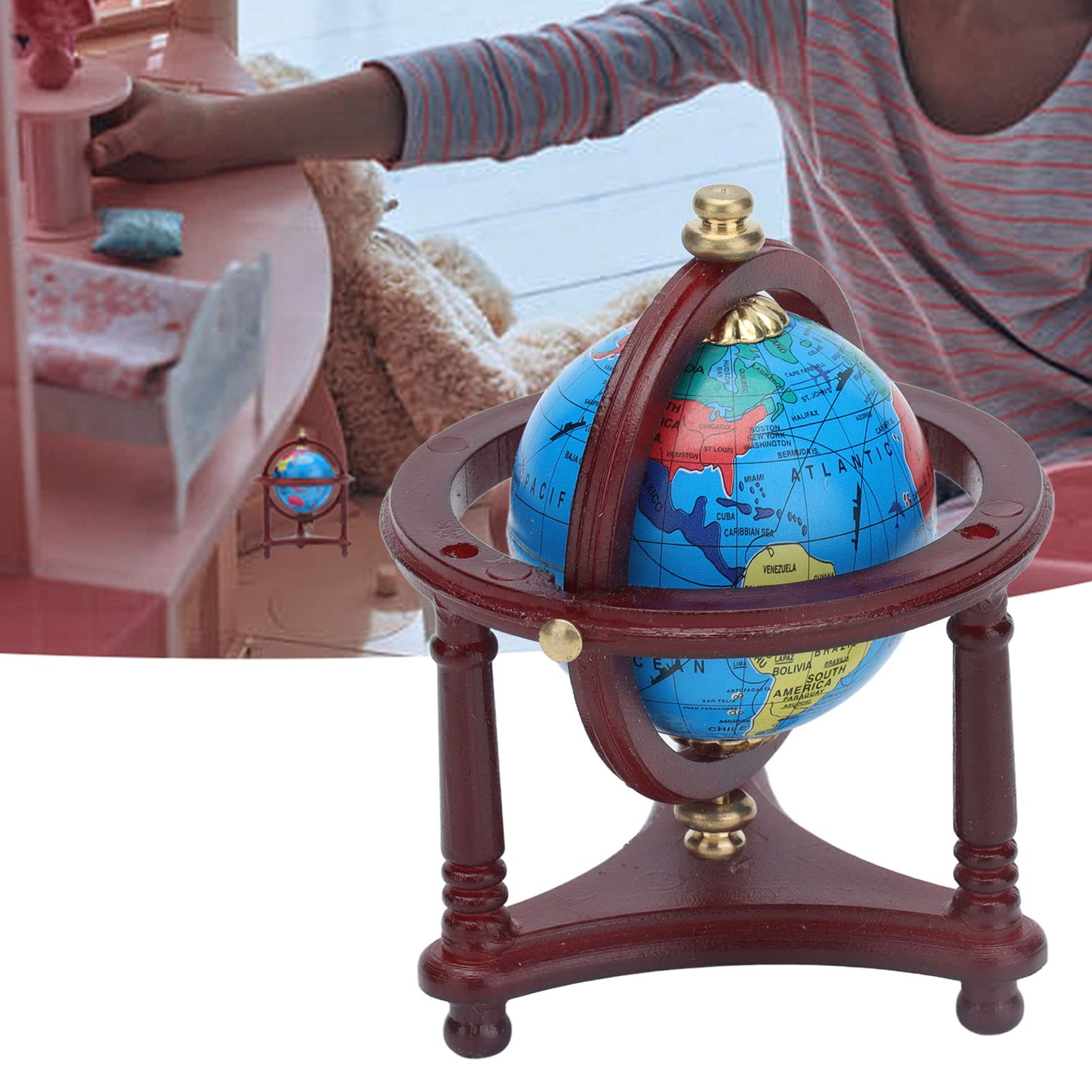 Amazon.com: Agatige Dollhouse Globe Model, 1:12 Miniature World