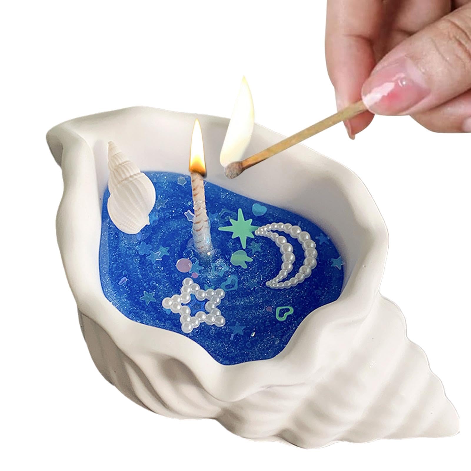 Amazon.co.jp: 巻き貝キャンドル | ビーチをテーマにした香りの