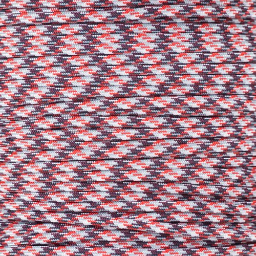 Paracord Planet 10 20 25 50 100 Foot Hanks and 250 1000 Foot Spools of Parachute 550 Cord Type III 7 Strand Paracord (Heart Attack 20 Feet)