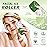 IMEASY Ice Roller for Face and Eye, Facial Beauty Roller Skin Care Tools, Ice Facial Cube, Gua Sha Massage, Silicone Ice Mold for Face Beauty (Green)