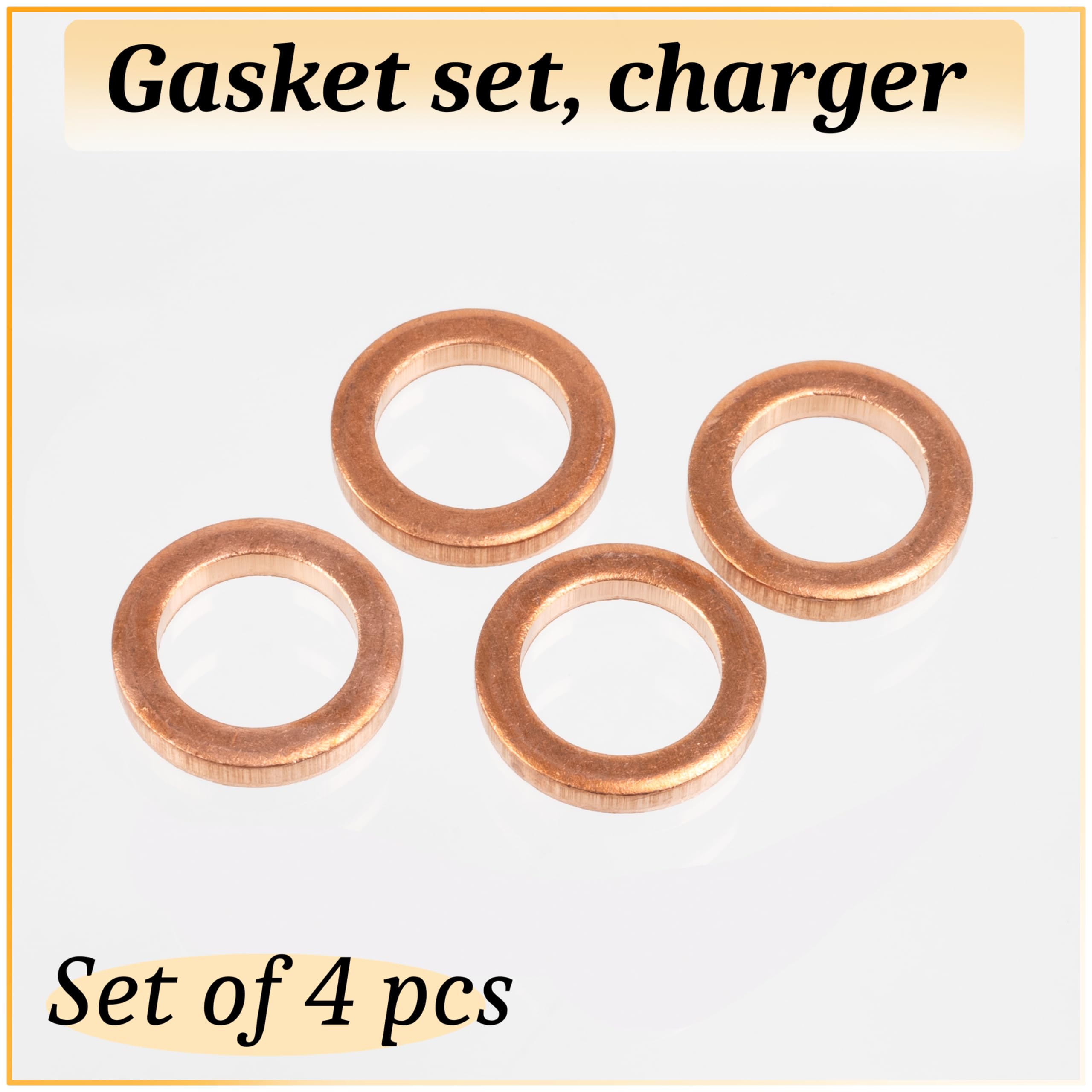 AERZETIX Lot De 4 Joints Turbo – Compatible OE 0157.08 / 1232215, Pour Turbocompresseur, Qualité Fiable Et Spécifique