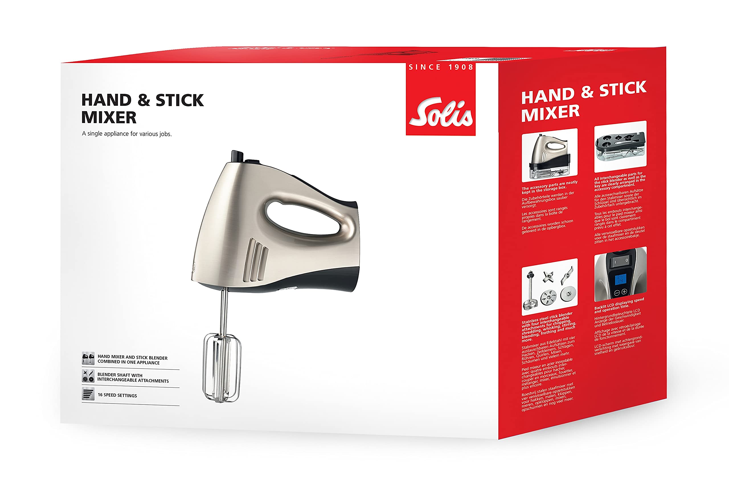 Solis 921.42 Mixer, 400, Plastic, Silver