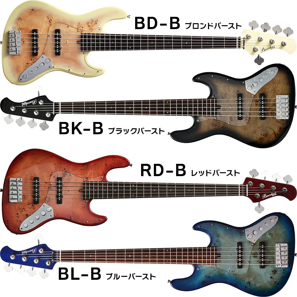 Amazon | Bacchus WJB5-BP/Act 5弦ベース初心者12点セット【ヘッドホン