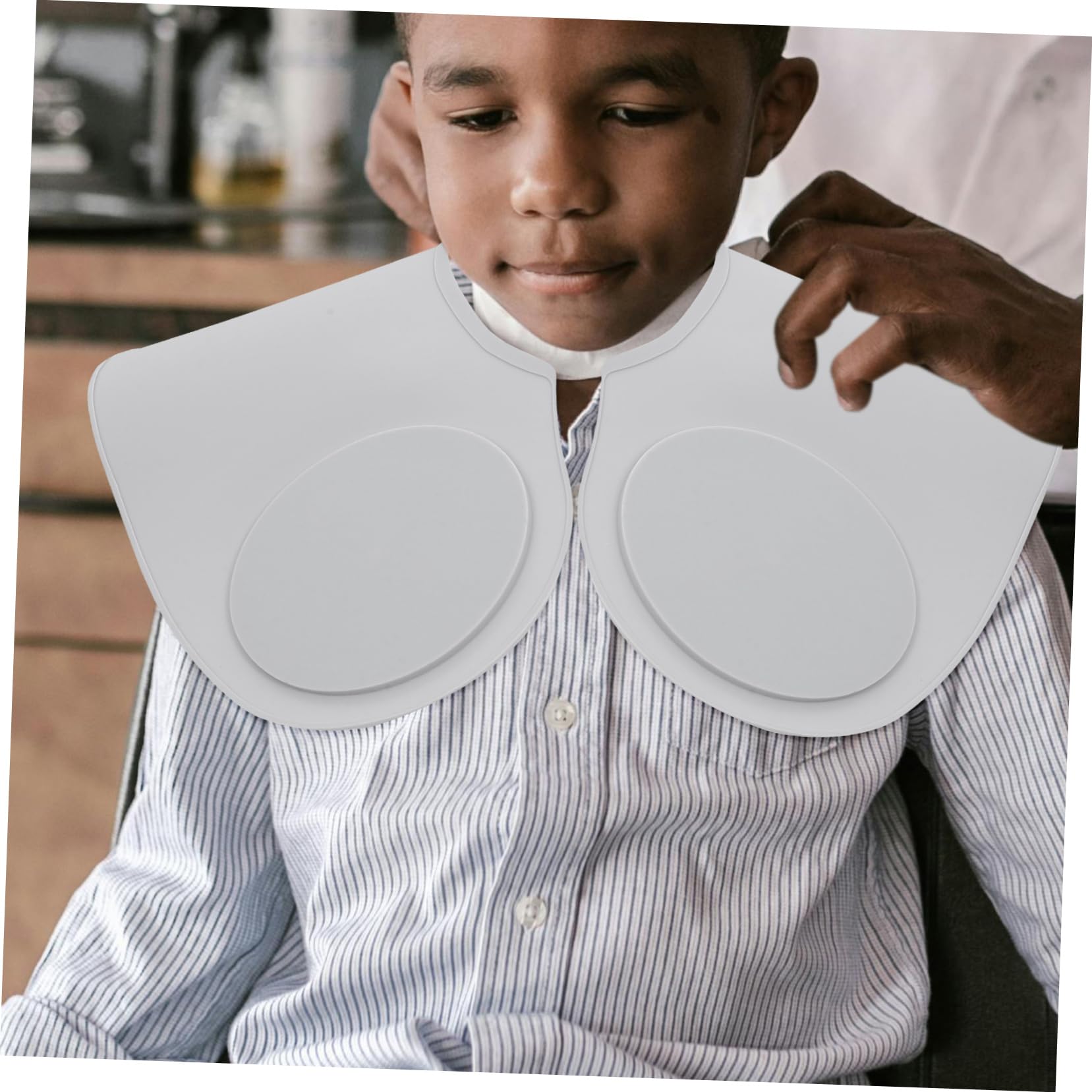 Beaupretty Capa de Corte de Pelo de Salón de Silicona para Cuello | Barbería y Permanente, Diseño Simple y Flexible, Uso para Hombres y Niños