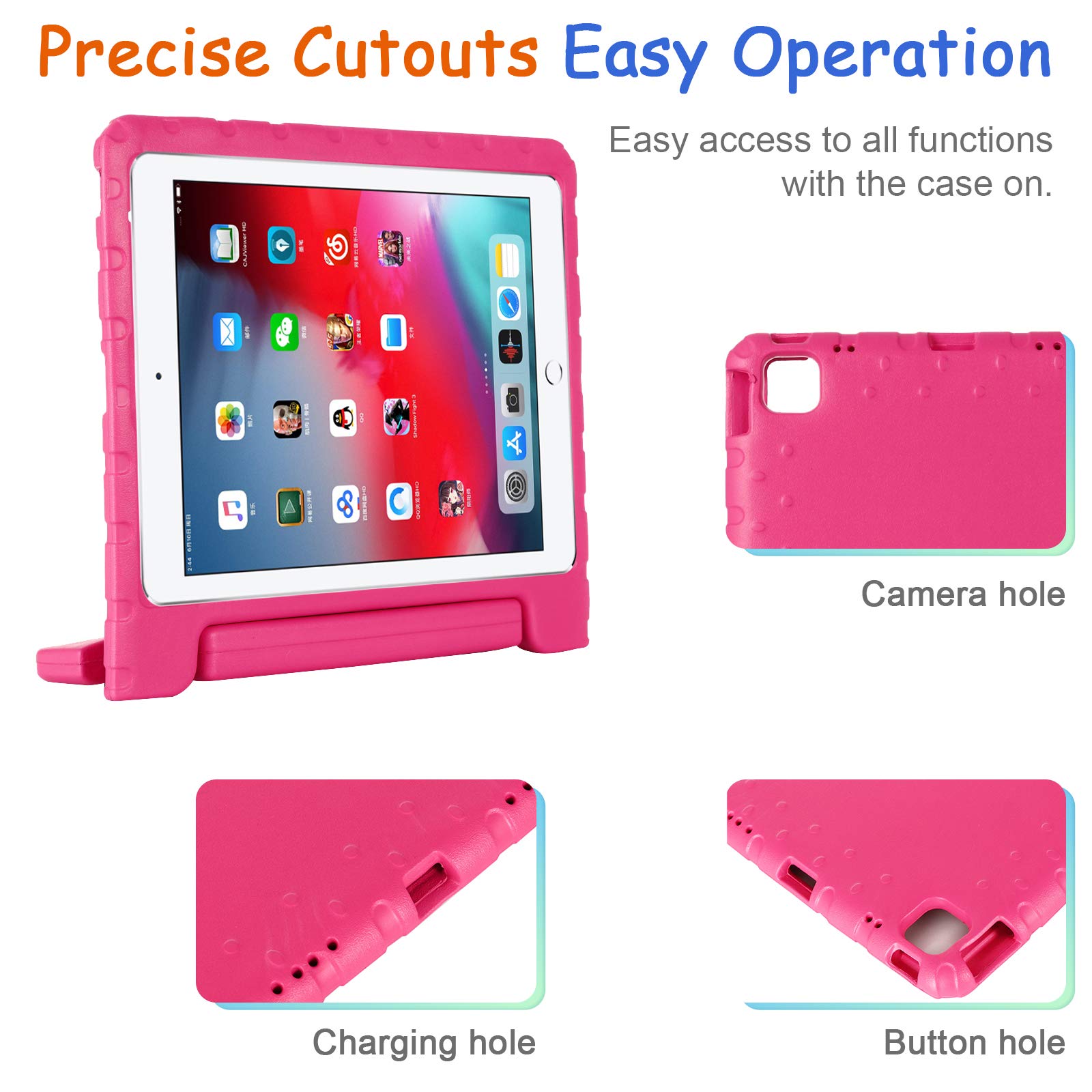 Techcircle iPad Pro 11インチ (第2世代) 2020年モデル用ケース 子供にやさしい ディフェンダー 耐衝撃 EVA 頑丈なバンパー保護カバー キックスタンドリ並行輸入