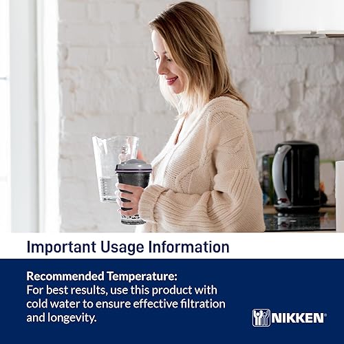 Miniatura 7 de Nikken - Cartucho de filtro de cascada PiMag - Filtración iónica avanzada, partículas de cobre, reducción de cloro y plomo, equilibrio de pH, agua