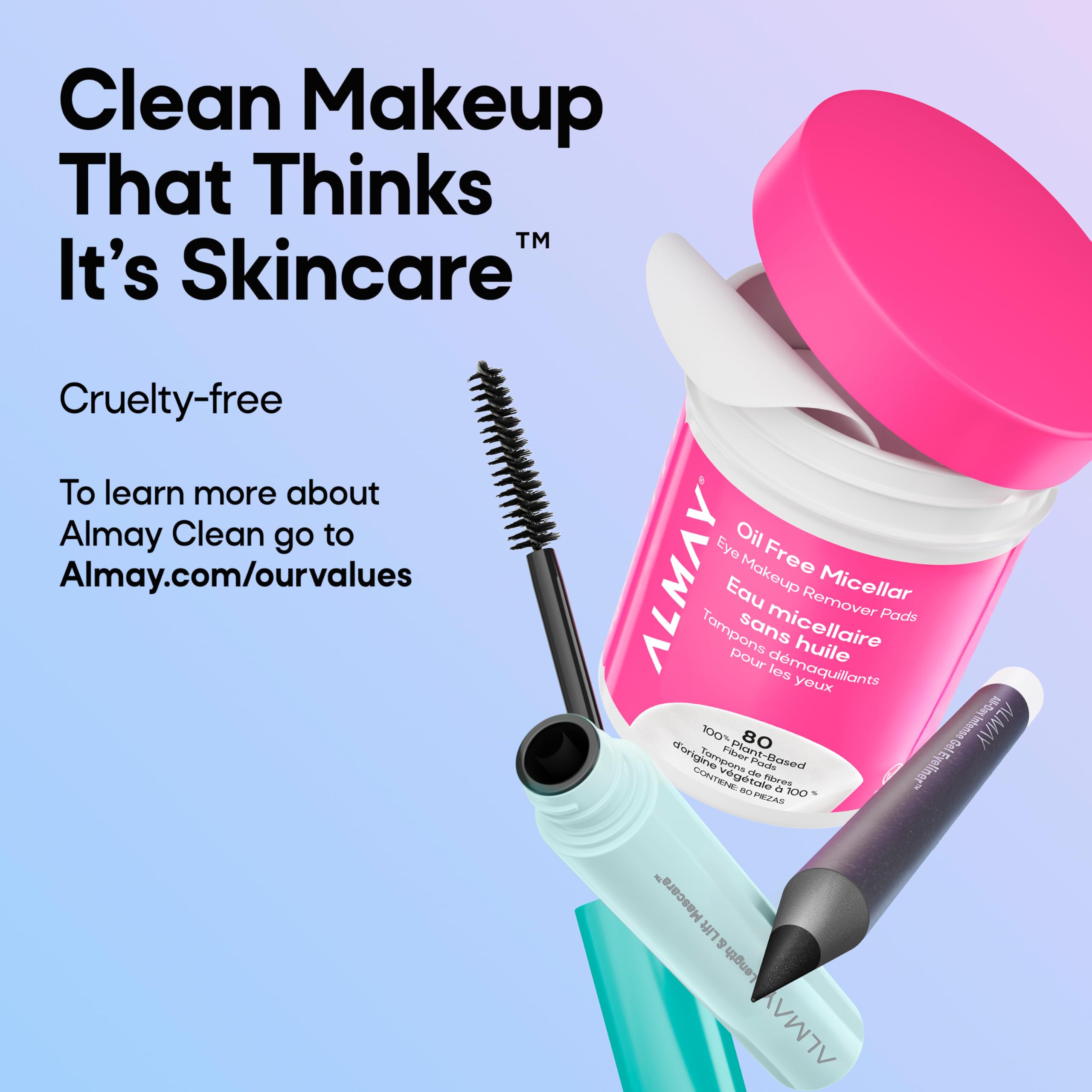 Almay One Coat Multi-Benefit wodoodporny tusz do rzęs, czarny, 0,24 uncji płynu