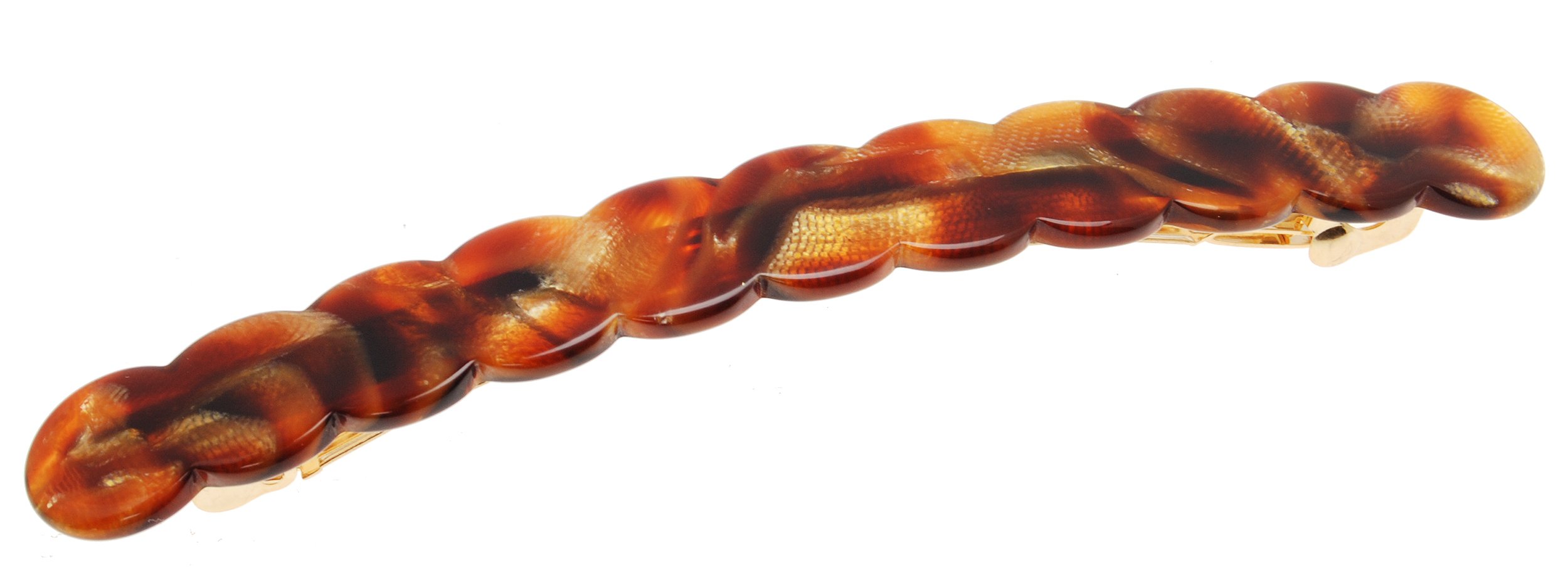 France Luxe Scalloped Long and Skinny Barrette, Africa