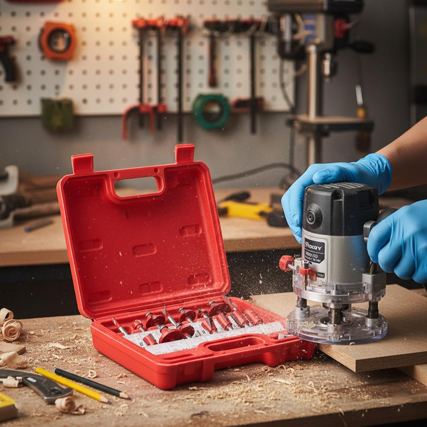 Multi Purpose Woodworking Router Bit Set Includes Cabinet Door Rails Stile Cutting Tool for Furniture Crafting Projects High Precise Router Bits for Projects