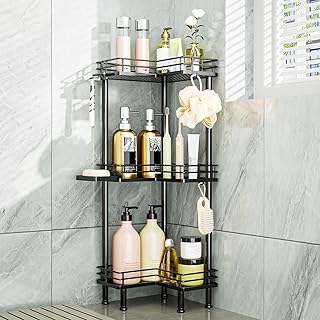26 Shower Storage Ideas For A Clean And Minimal Bathroom 169 Consumest Corner Shower Caddy Standing - 3-Tier Stainless Steel Shower O...