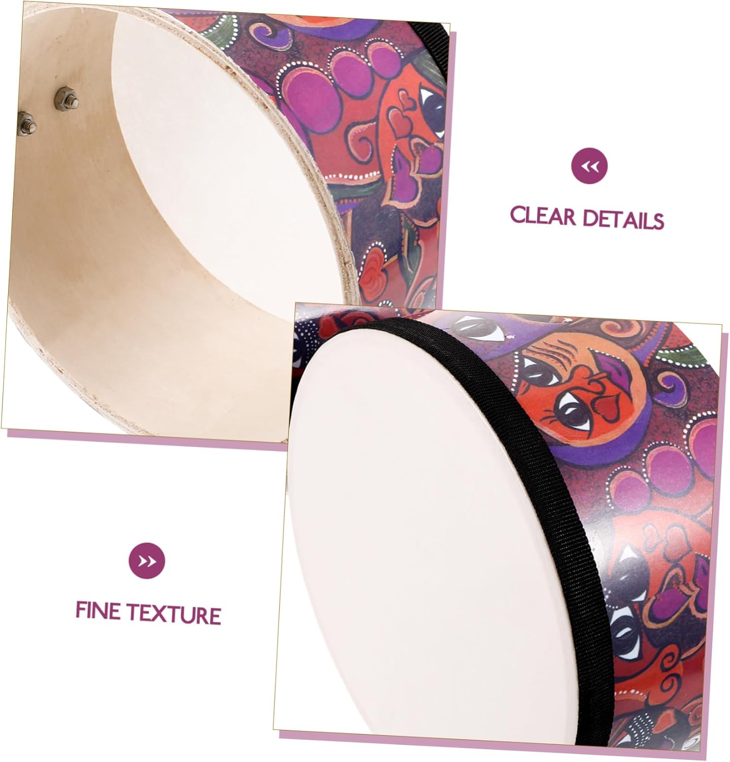 BESTonZON 1 Set Drum Percussion Instruments for Musical Instruments for Adults Bongos Kid Drum Drums for Age 8-12 Drums for Bongos for Bongos Drums 6 71 KiylgbLL. AC SL1500