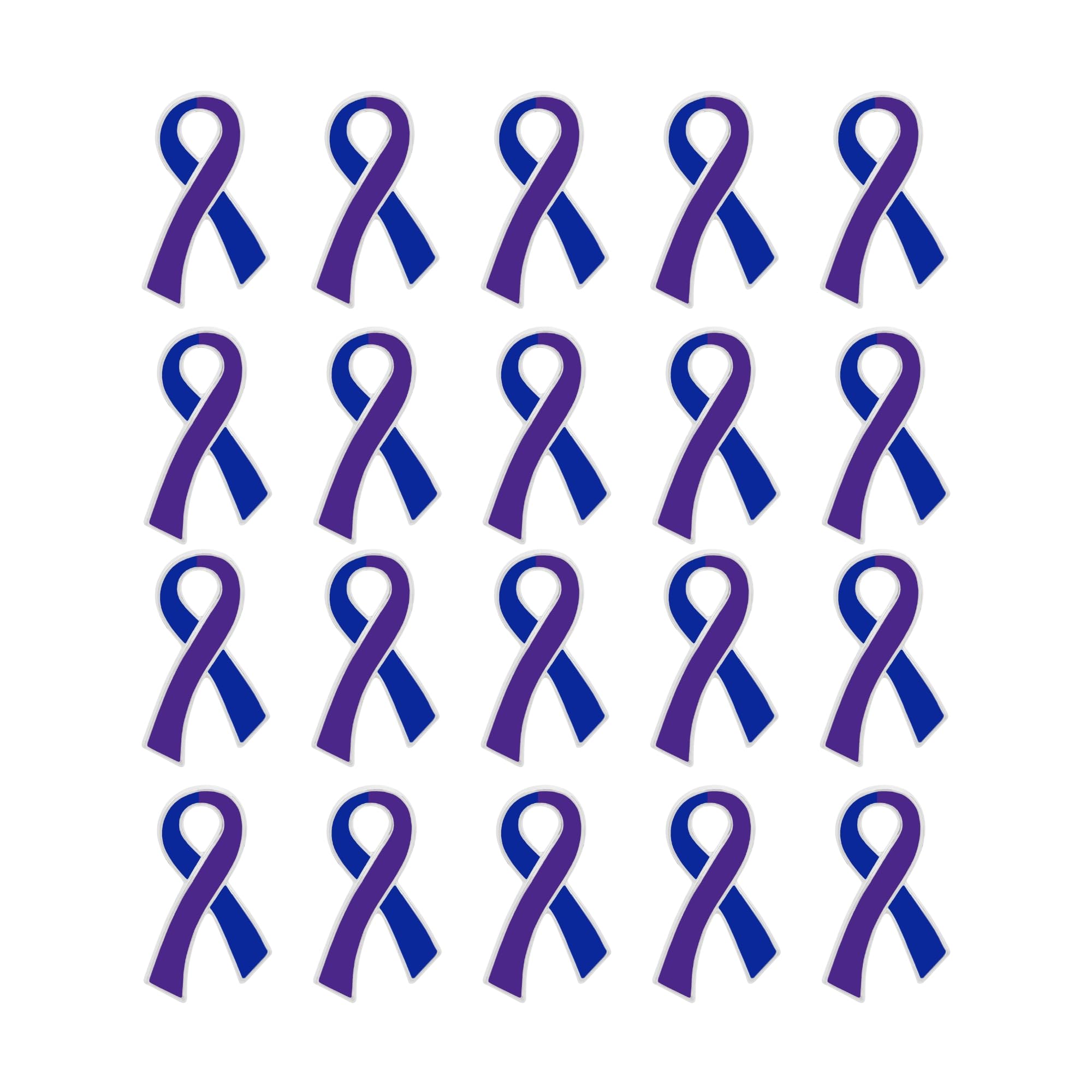 Ribbon Pins 1/5/25/100 for Cancer &amp; Disease Awareness - Various Causes - Bulk Quantities Available for Support Groups and Fundraising