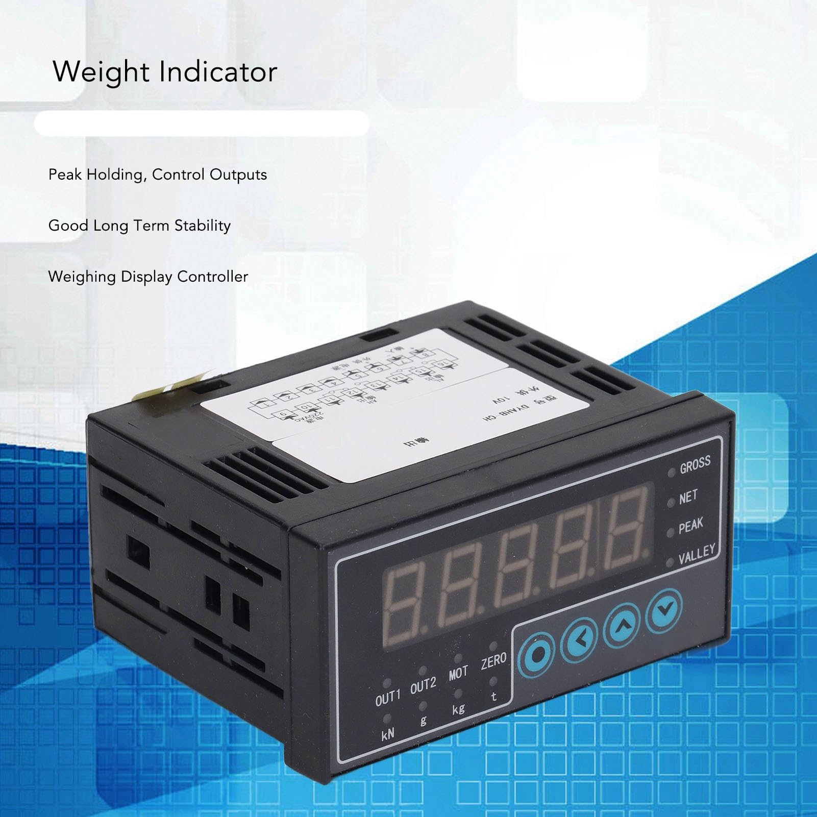 Display a LED a 5 Cifre Indicatore di Peso Controller 220VAC Indicatore Cella di Carico Intelligente con Comunicazione 485 DYAHBCH