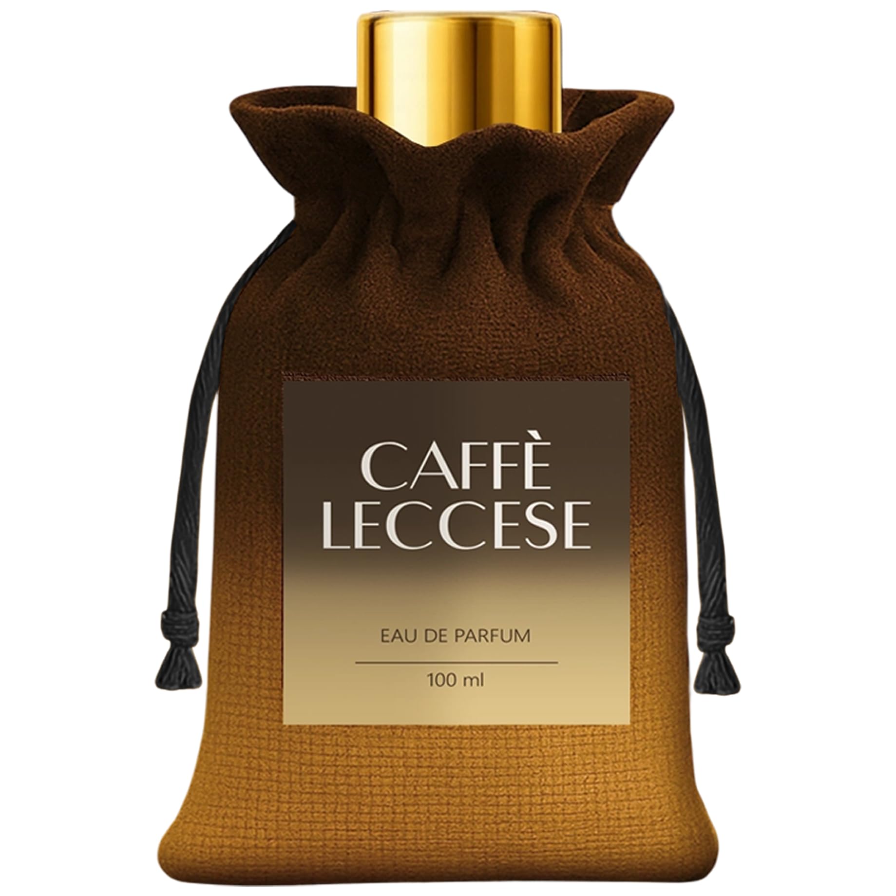 Profumo Caffè Leccese, Fragranza Unisex, Eau de Parfum, 100ML, Aroma Mandorla e Caffe, Made in Italy, Gold Collection, Il Signore dei Profumi, Caffè del Salento e Puglia