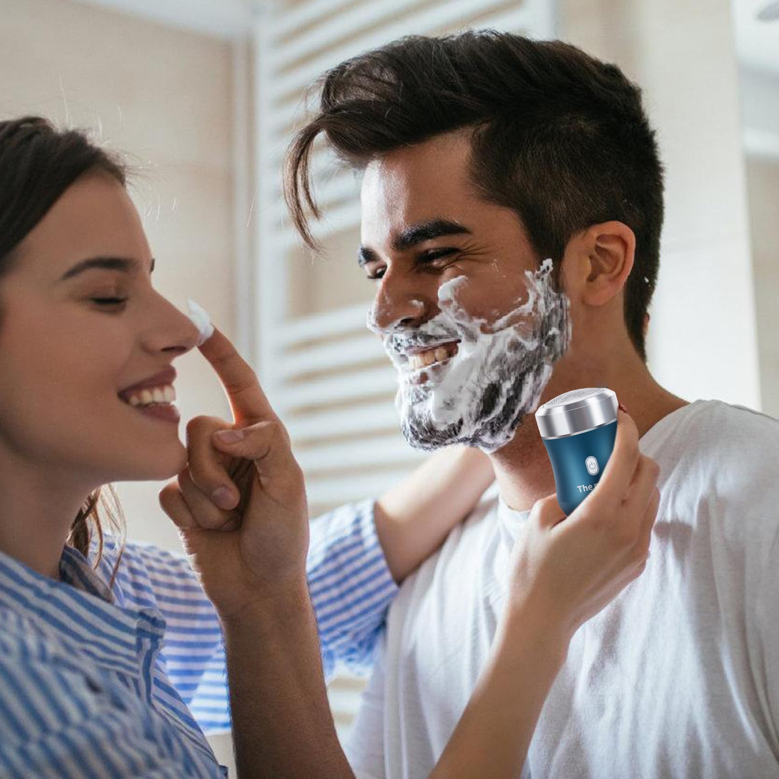 Rasoio Per Barba Tagliabarba Impermeabile | Rasaerba Ricaricabile e Compatto Per Uomo Viaggi Casa Bagno Routine Mattutina Regalo Papà Marito Ragazzo