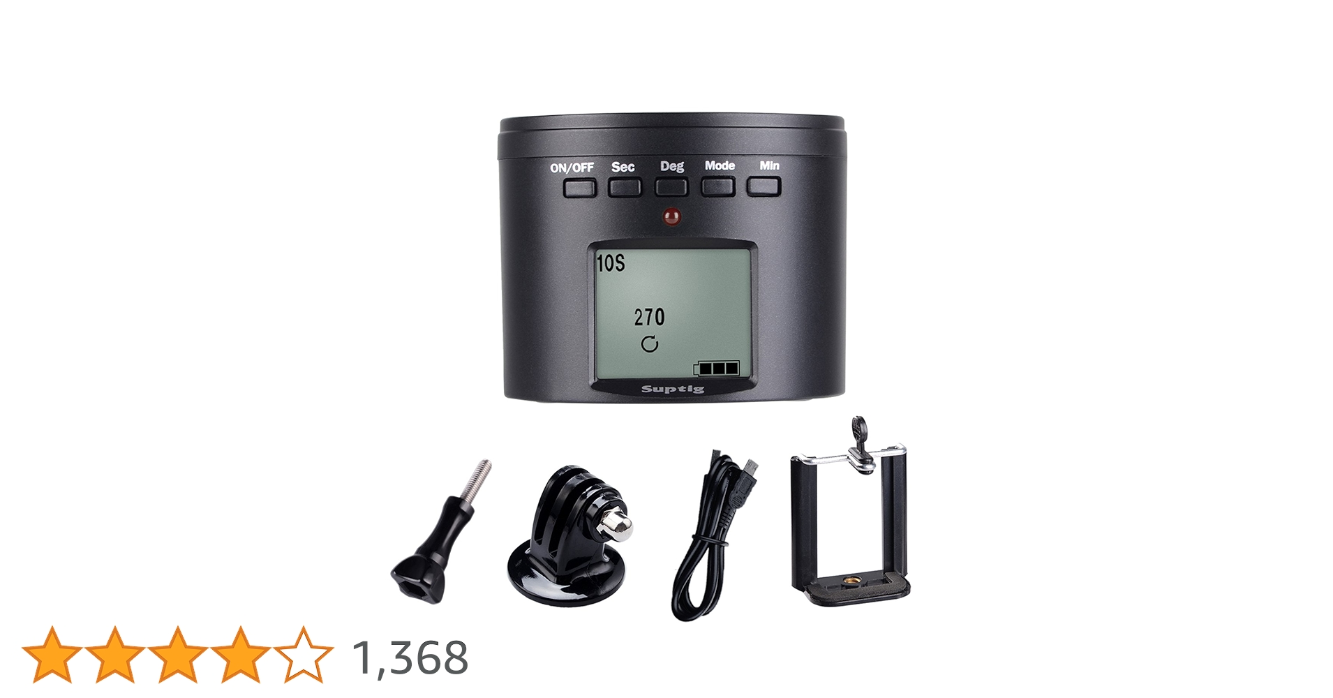 Amazon | Suptig (サプティグ) カメラ三脚マウント 電動 360度