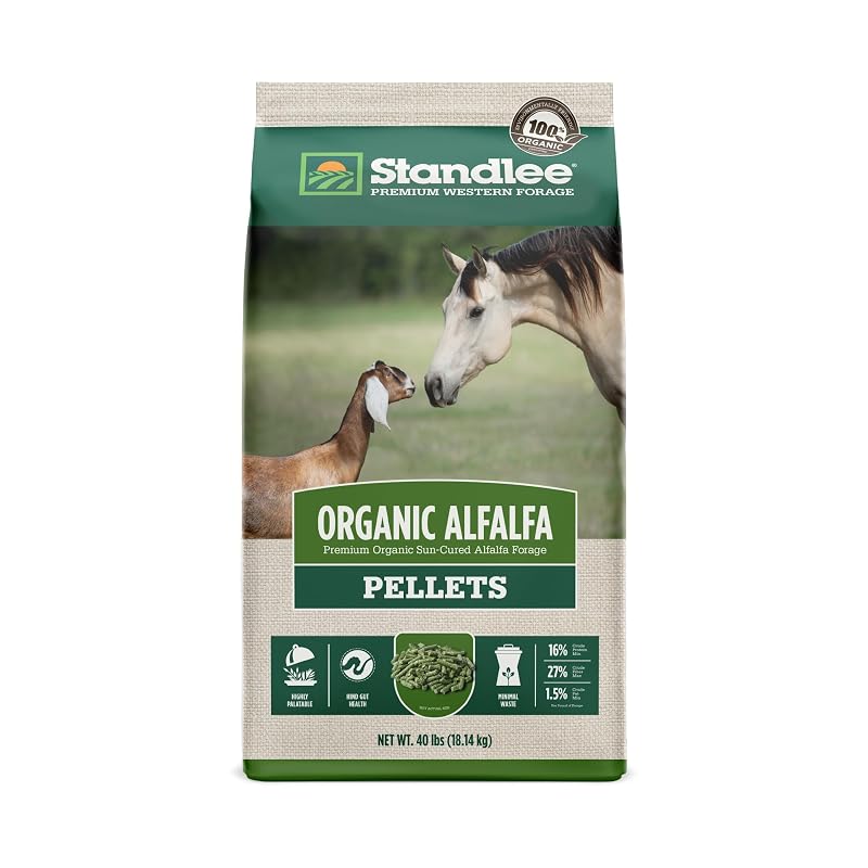 Pellets de Alfafa Orgânica para Cavalos Standlee Premium Forage, 4,54 kg