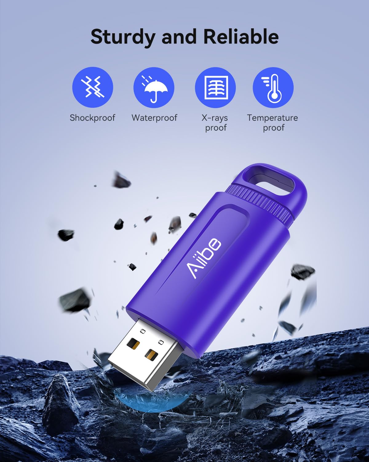 Aiibe Unidad flash de 32 GB, paquete de 5 unidades USB de 32 GB, USB 2.0, memoria USB de 32 GB, unidad flash USB de 32 GB, unidades flash USB a granel, paquete múltiple para laptop (32 GB, colorido)