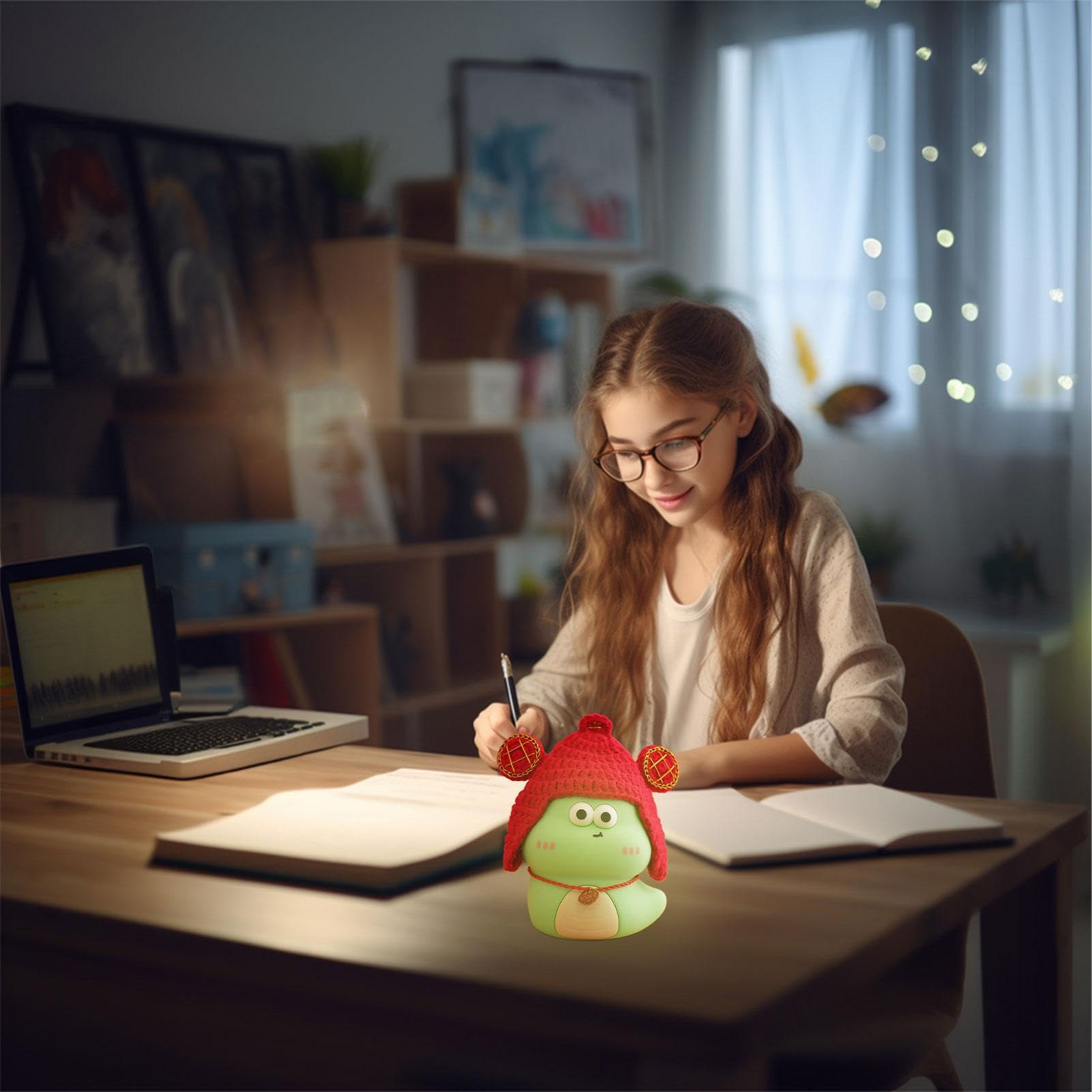 Luz nocturna LED de luz suave bebés y niños muy pequeña Recargable Y Para | La Serpiente Adorable Portátil Con Batería Y Sensor Táctil Para Dormitorio, Bebé, Lactancia Nocturna
