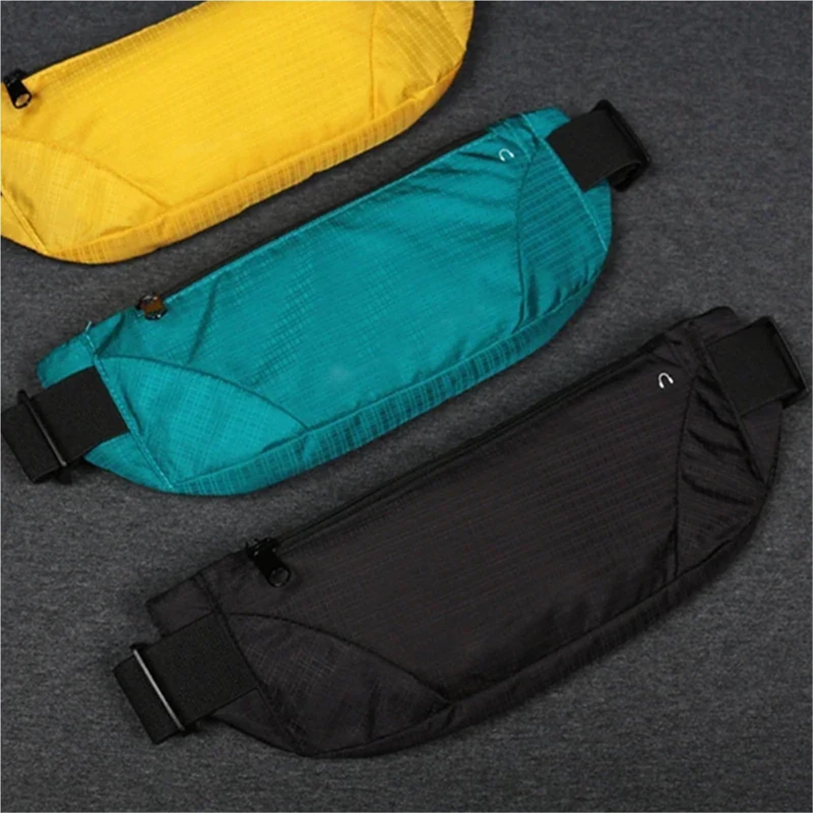 1PC Fanny Packs Femmes Hommes Sac de Course Taille Pack Hanche Bum Ceinture Sport léger imperméable Respirant téléphone Pochette Toile pour Cyclisme, Gym, Balade(Blue)