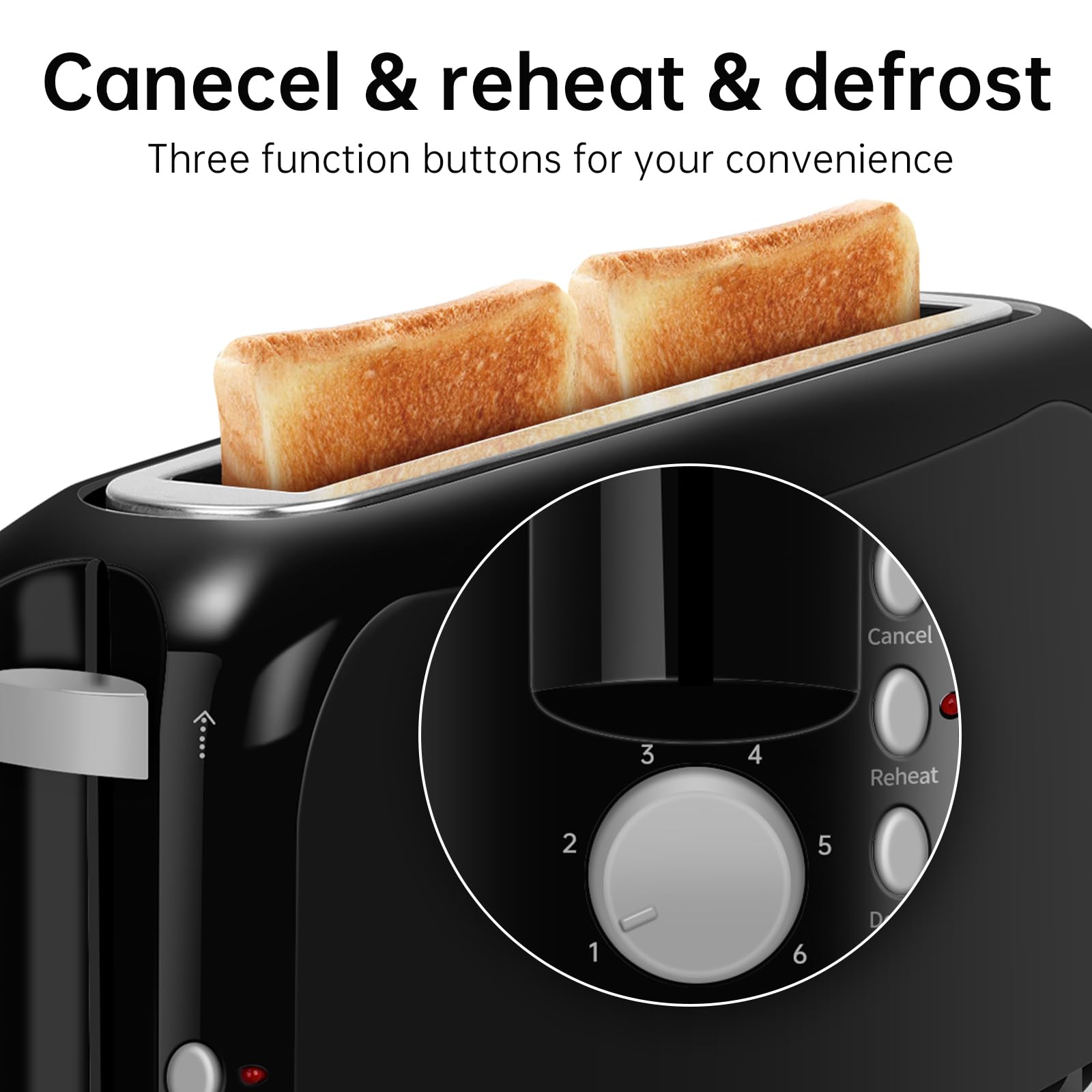 SEEDEEM 2-Slice Slim Toaster - Space Saving Design -6 SEEDEEM 2-Slice Slim Toaster - Space Saving Design -6