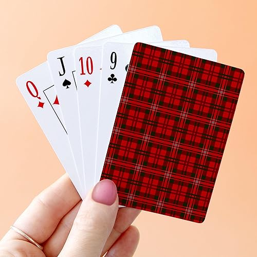 Miniatura 4 de CafePress Christmas Black Red Plaid Pattern Standard Size Playing Cards